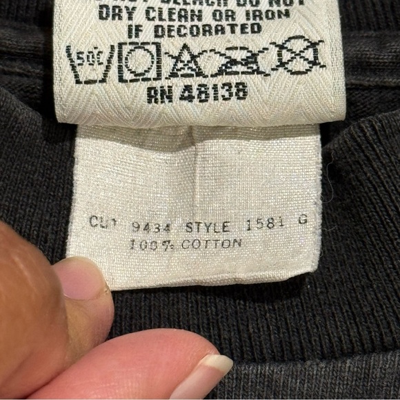 Nutmeg Vintage Medium Black MLB Pittsburgh Pirates T-Shirt Single Stitch 1991 - Picture 5 of 7